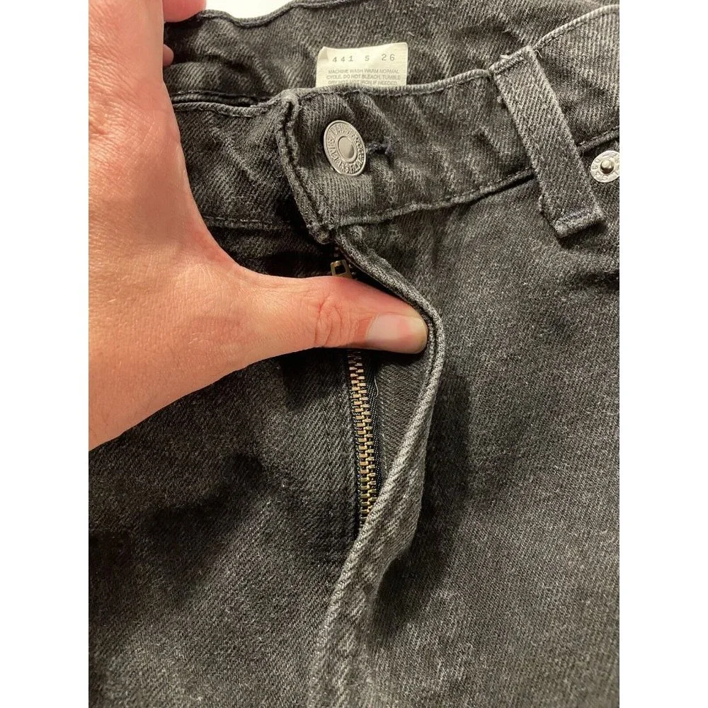 Vintage Levis 550 Jeans Mens 38x32 Black Orange Tab Made In USA 1997